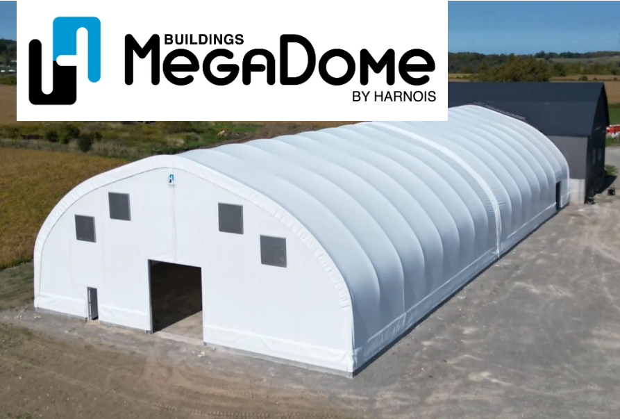 MegaDome fabric building aerial view